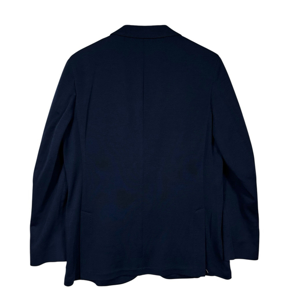 Saks Fifth Avenue Ing Loro Piana Navy Blue Wool Four Seasons 48L Blazer Italy - Picture 3 of 13